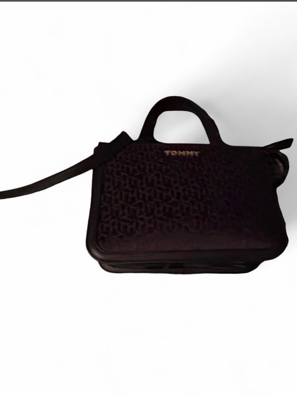 Tommy Hilfiger Black Quilted Shoulder Bag